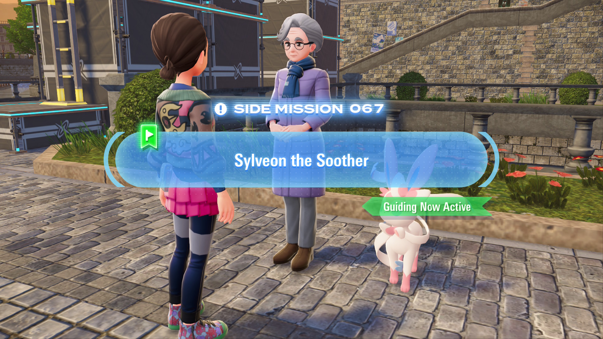 Calma and her Sylveon detect anger nearby, so she asks you to investigate the cause.