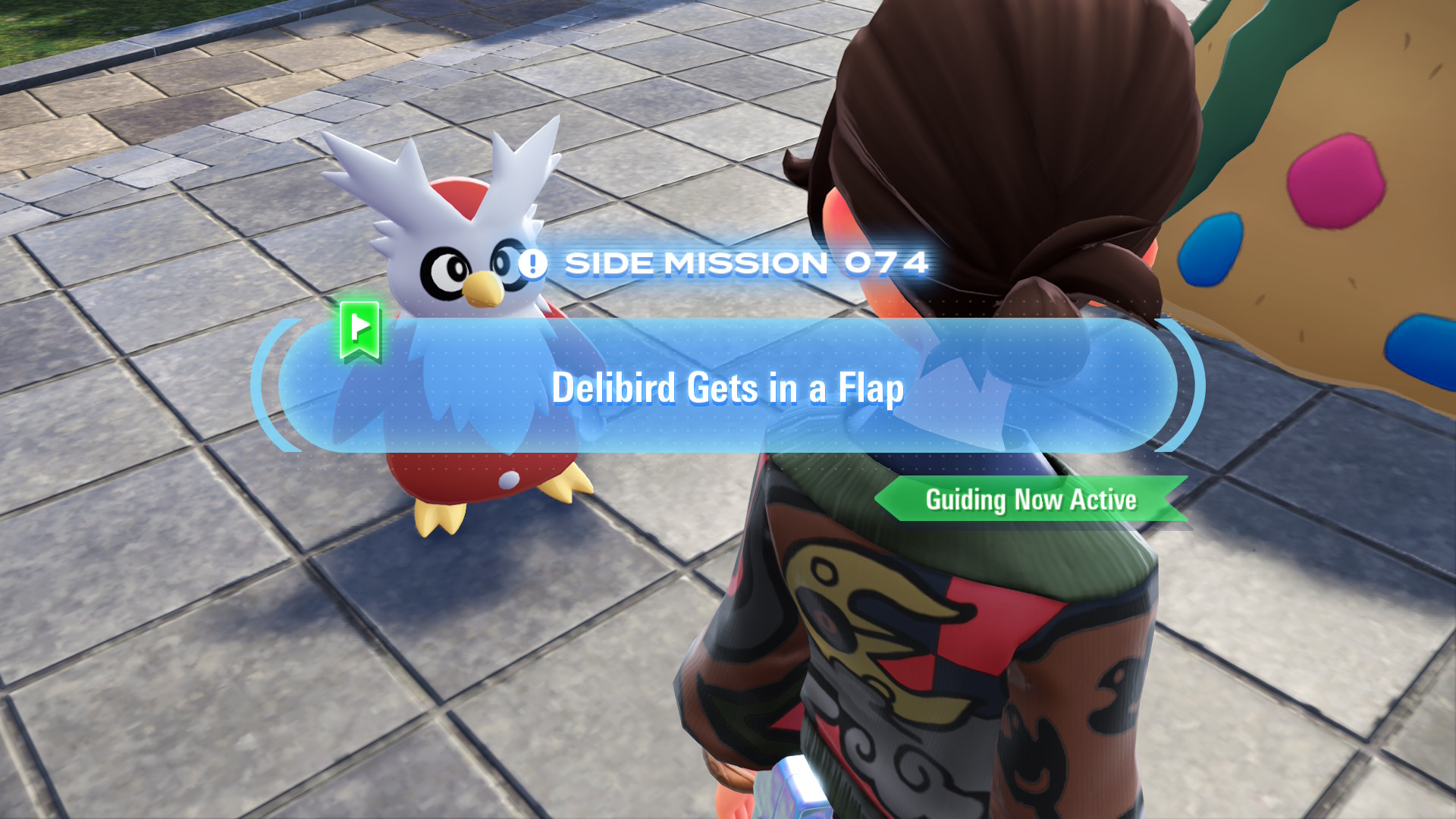 A Delibird near Hotel Z seems to be having a conflict a Garbodor and might need your help.