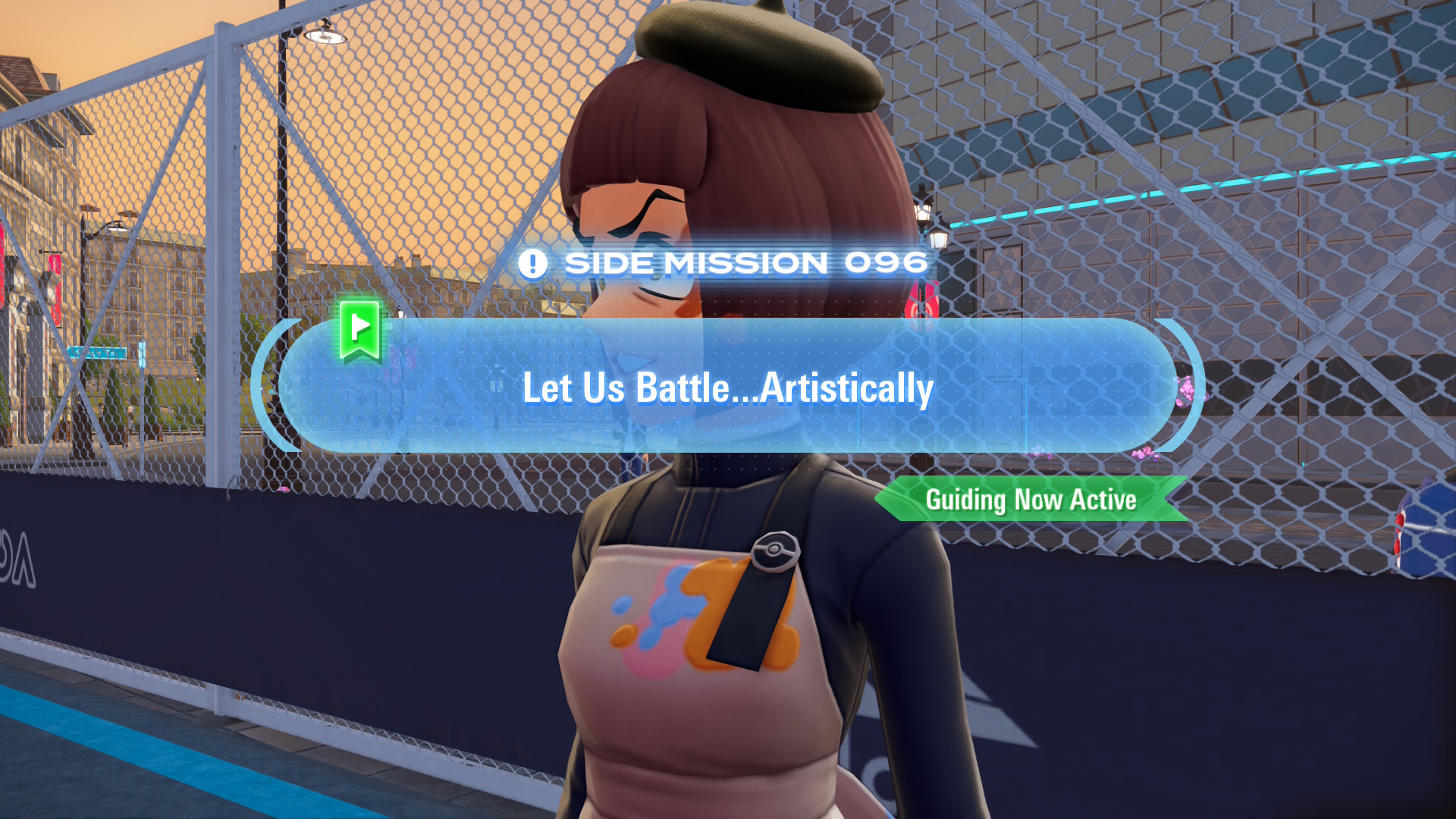 Fina wants to demonstrate her artistic abilities by way of a Pokémon battle.