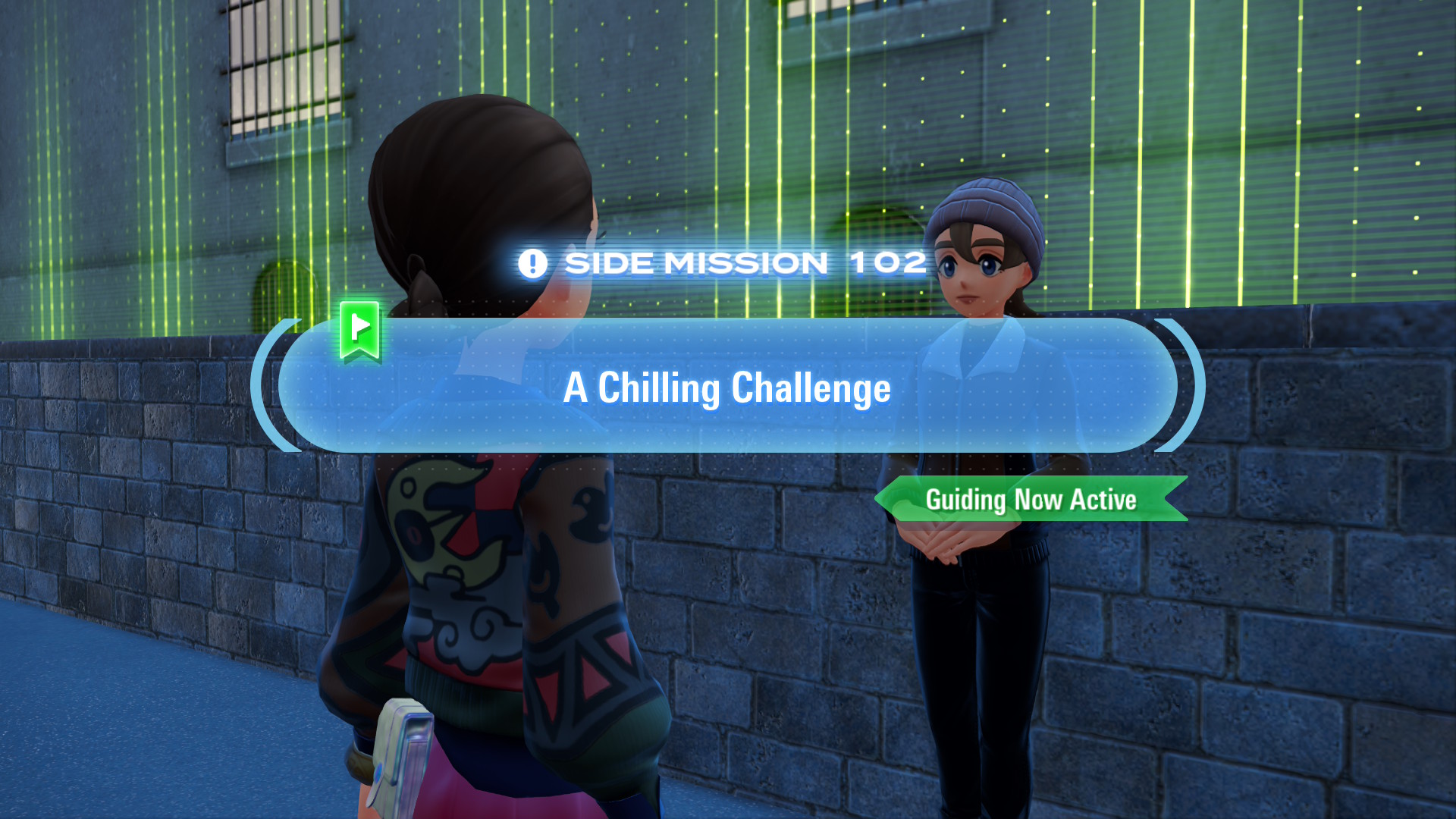 Glace wants you to battle her team of Ice-type Pokémon.