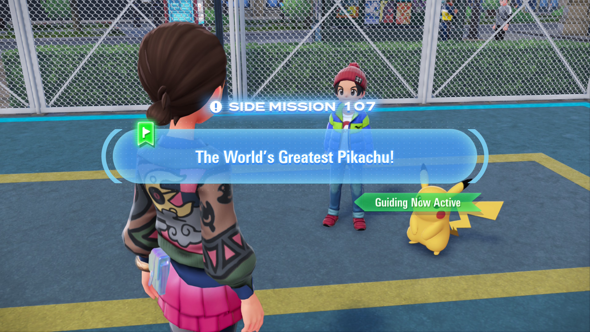 Pikami claims to have the strongest Pikachu in the world thanks to the Light Ball it carries.