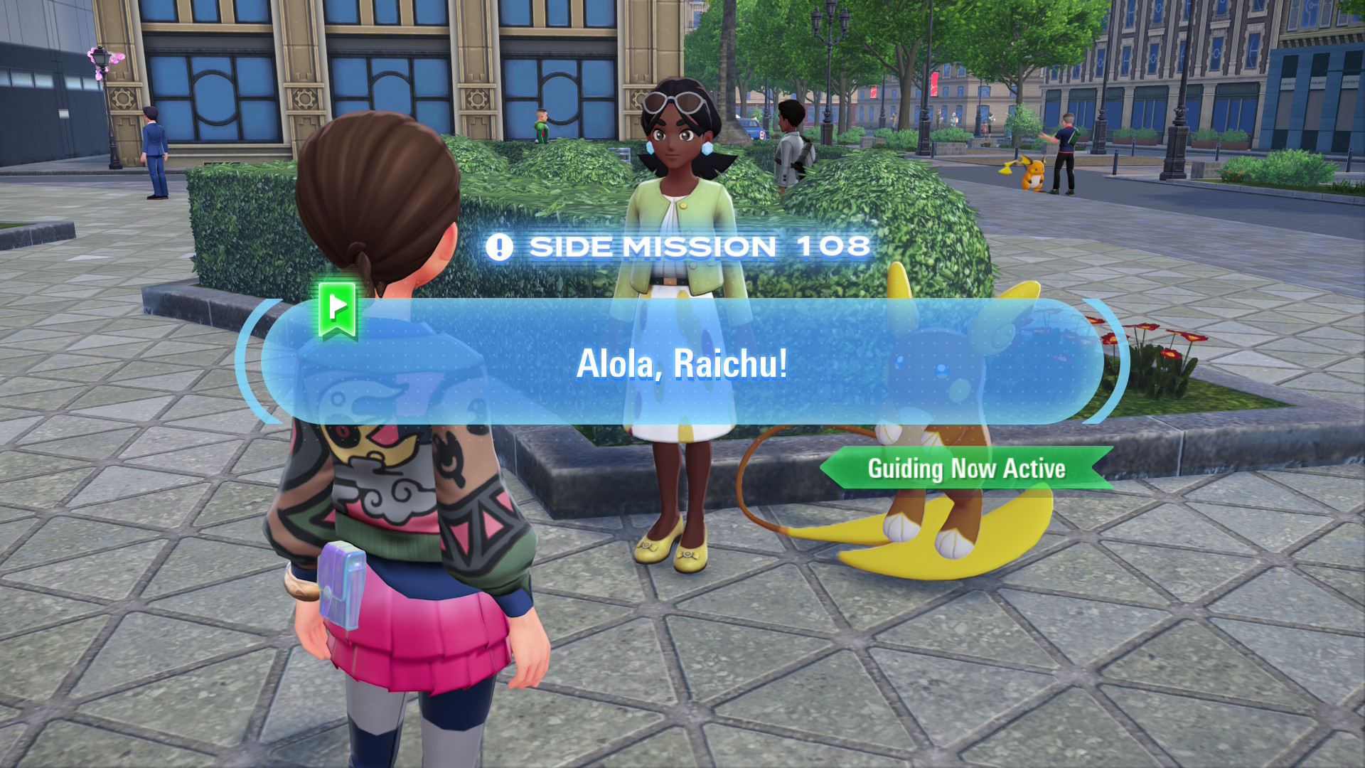 Gridella wants you to battle her Alolan Raichu with a Raichu.