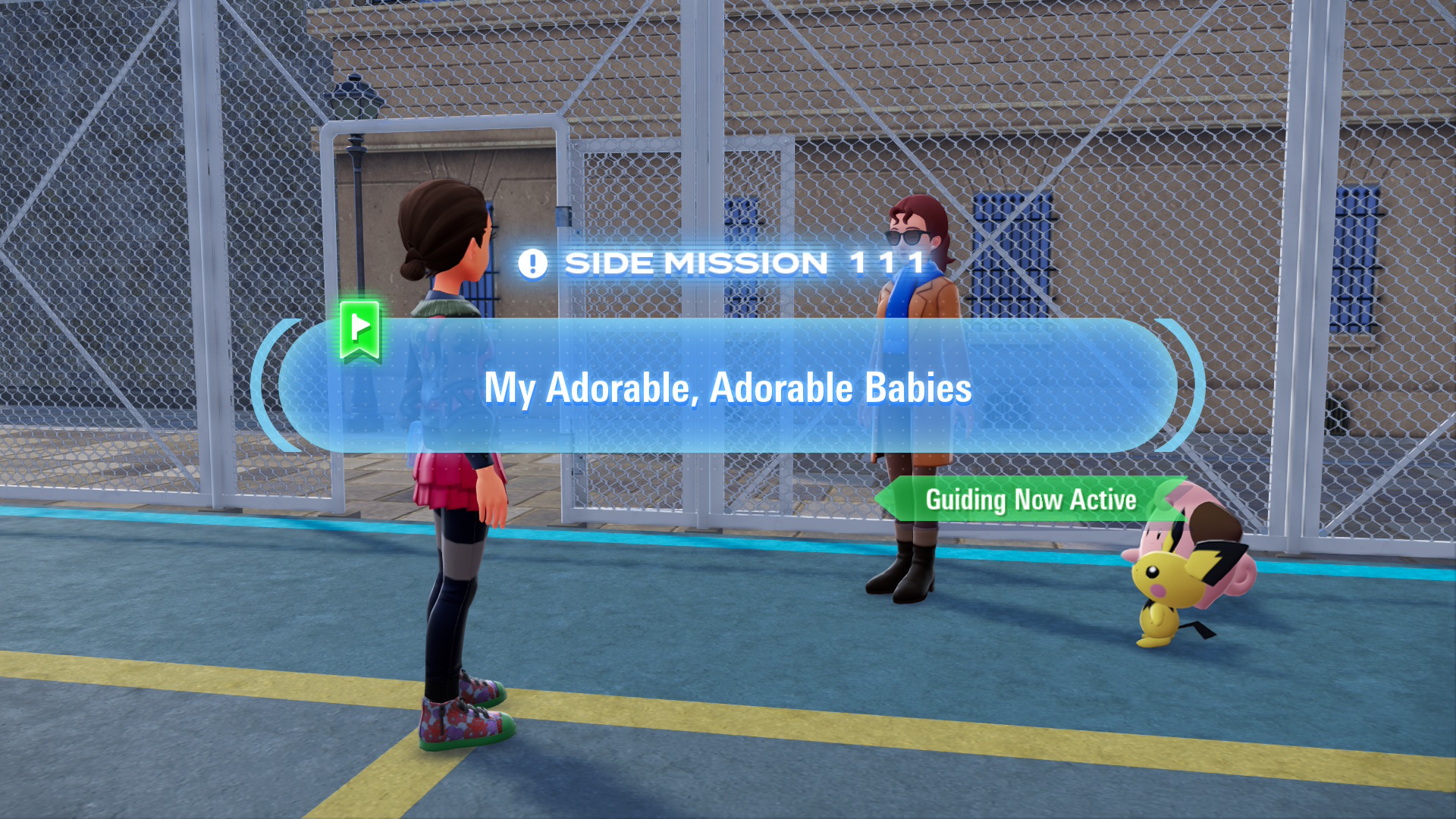 Aimée wants to show off how powerful her Pokémon are and challenges you to a battle.