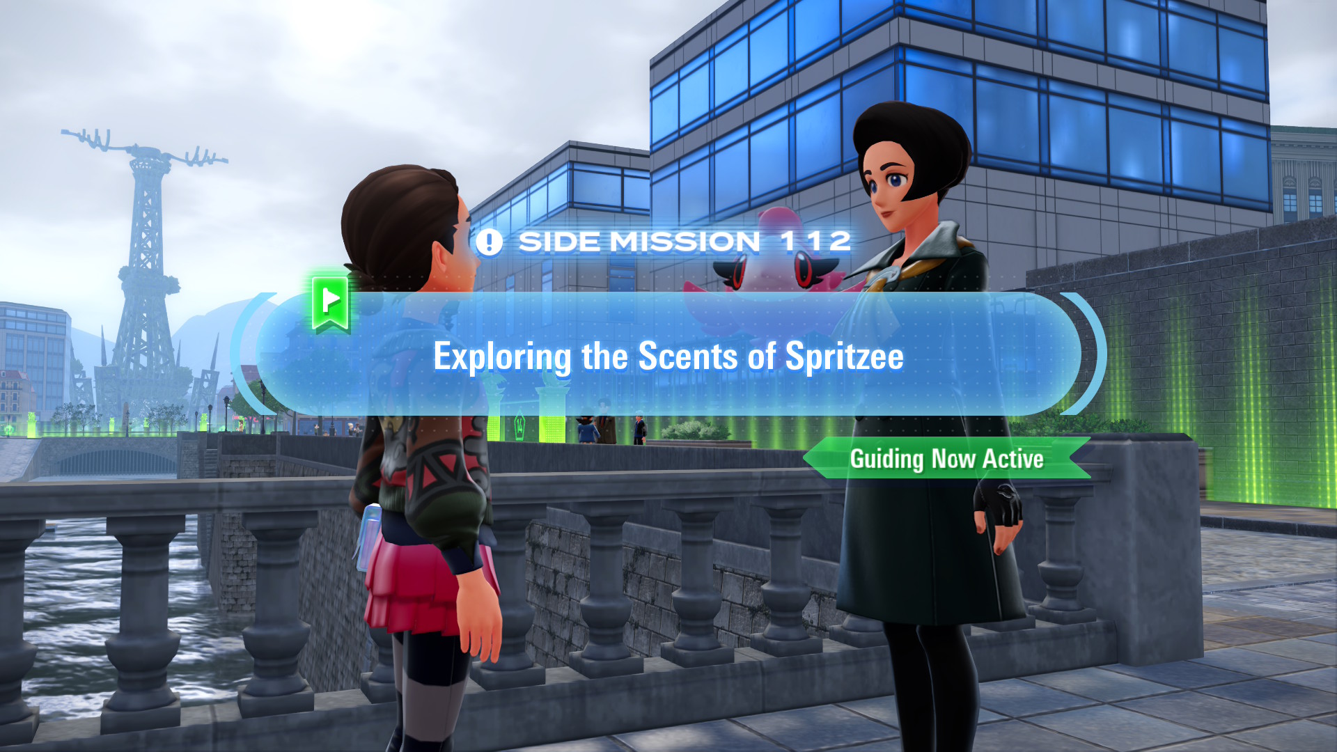 Sente wants you to find a specific number of several berries to feed to her Spritzee to make a new fragrance.