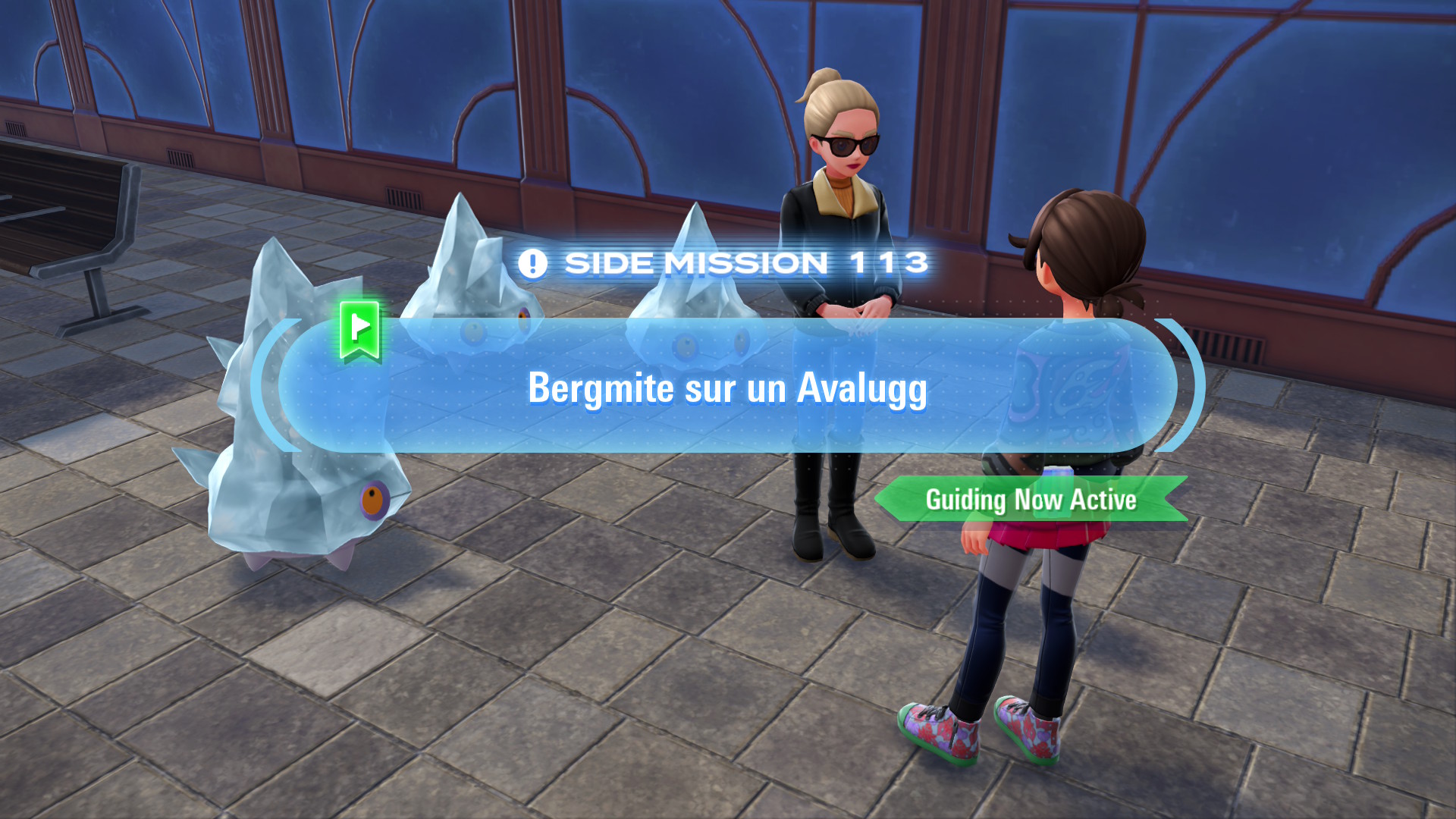 Brina asks you to find a size-XL Avalugg so she can have all four Bergmites sit on its back.