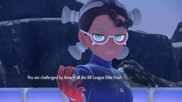 After you join Blueberry Academy's BB League, you can take on Amarys's trial for a chance to battle her.