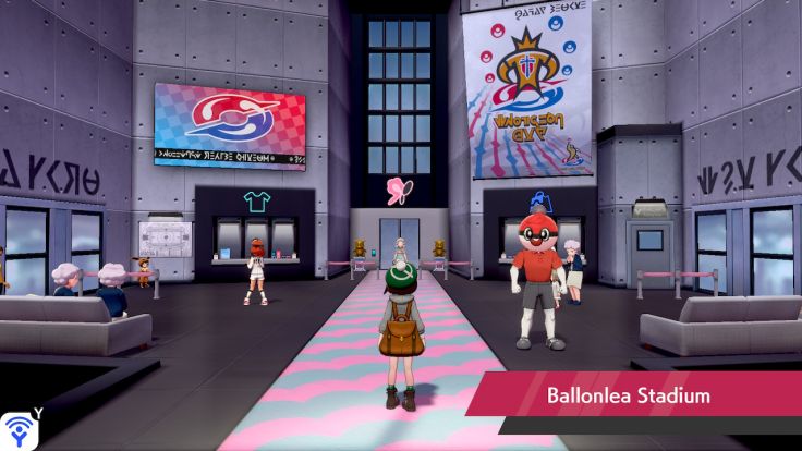 You enter the Ballonlea Stadium after exploring the small town north of the Glimwood Tangle.