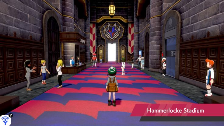 You enter Hammerlocke Stadium to challenge Raihan and complete the Gym Challenge.