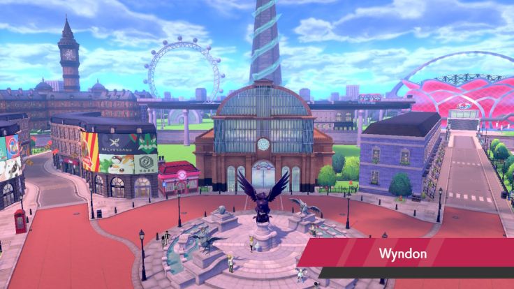 You arrive in the big city of Wyndon after you make it through the icy terrain of Route 10.