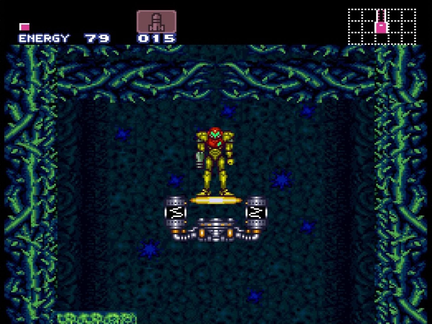 Brinstar Get Charge Beam and Super Missiles Super Metroid Walkthrough