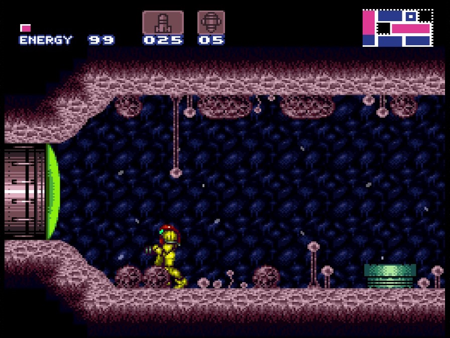 With Super Missiles, you can reach lower Brinstar, where you will find the Spazer Beam. With Super Missiles, you can reach lower Brinstar, where you will find the Spazer Beam.
