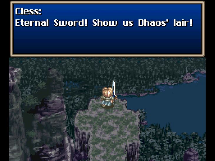 With the Vorpal Sword, you can reveal Dhaos's hidden castle. This will open up a number of useful side-quests.