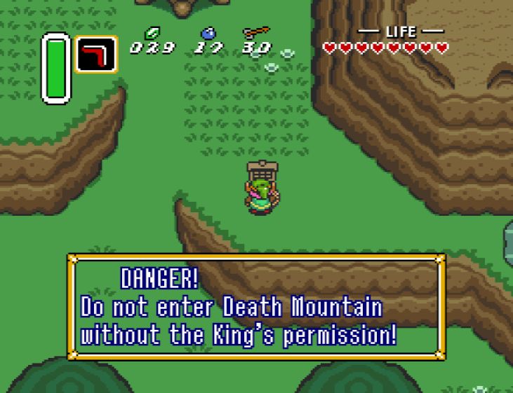 Up the Mountain - The Legend of Zelda: A Link to the Past Walkthrough