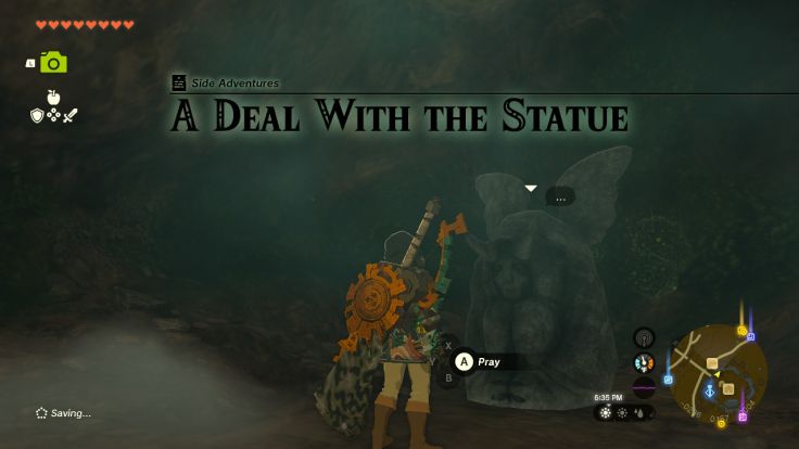 You discover a strange statue in the Royal Hidden Passage and have to make a deal.