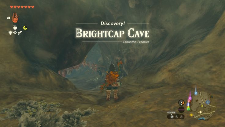 Brightcap Cave is to the east of Rito Village, near Oromuwak Shrine.