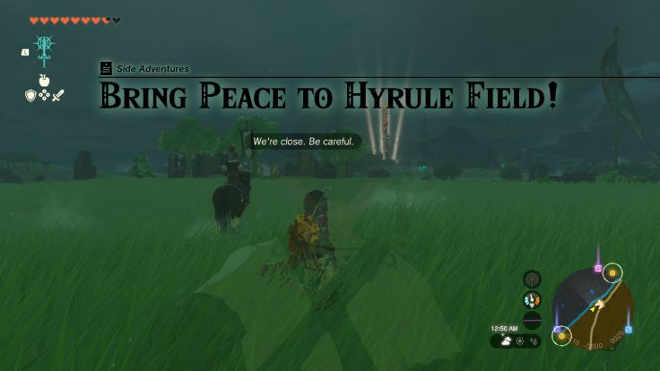 Hoz's monster-control crew is launching an offensive against monster forces in Hyrule Field, and could use your help.