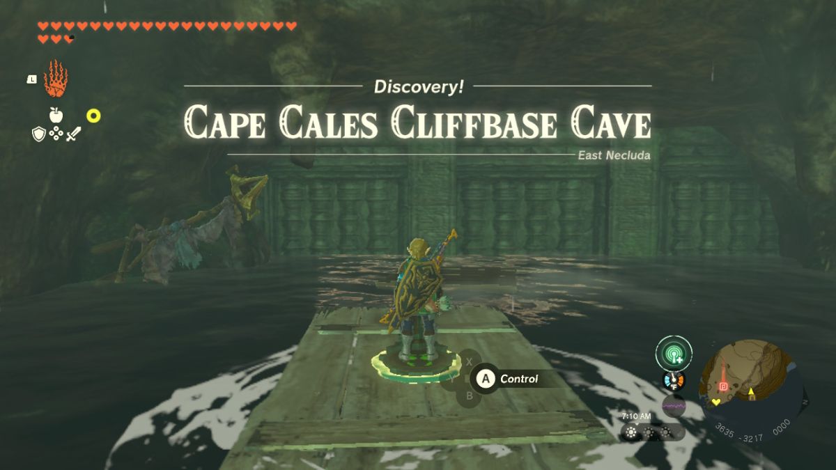 Cape Cales Cliffbase Cave - The Legend of Zelda: Tears of the 