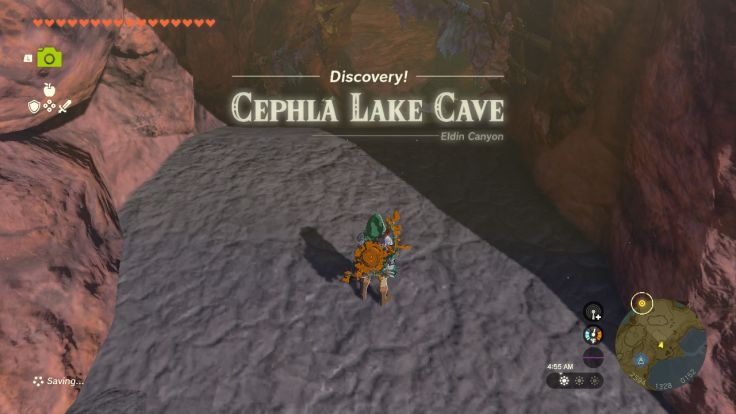 Cephla Lake Cave is in the Eldin Canyon area, north of Foothill Stable.