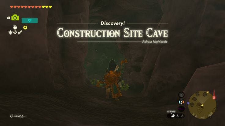 Construction Site Cave is in the Hudson Construction Site, west of Tarrey Town.