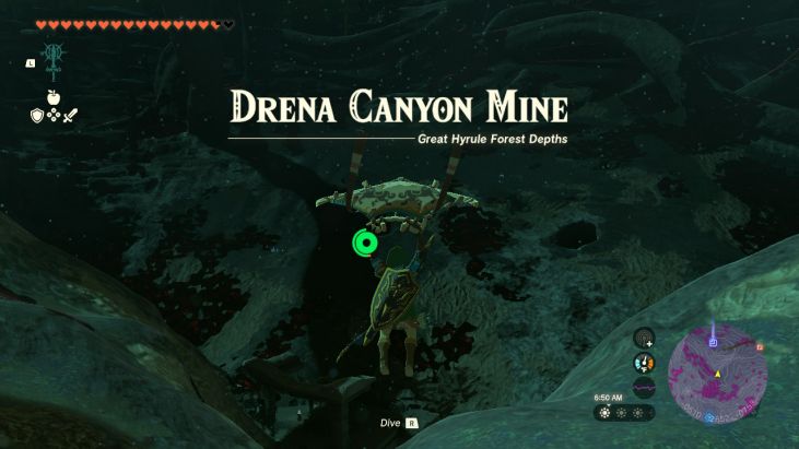 The Drena Canyon Mine is in the area of the Depths directly beneath Mount Drena.
