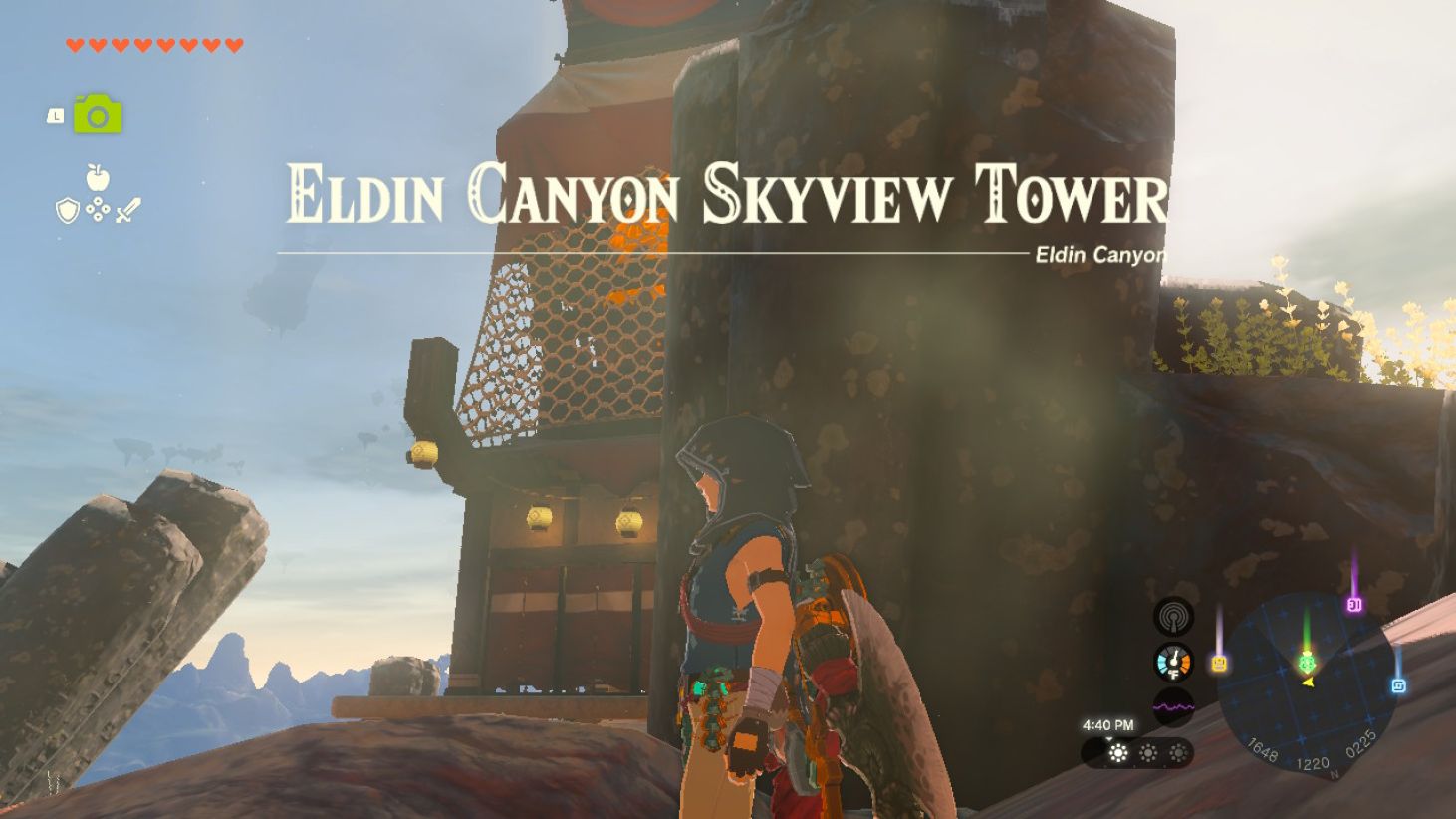 Eldin Canyon Skyview Tower The Legend of Zelda Tears of the Kingdom