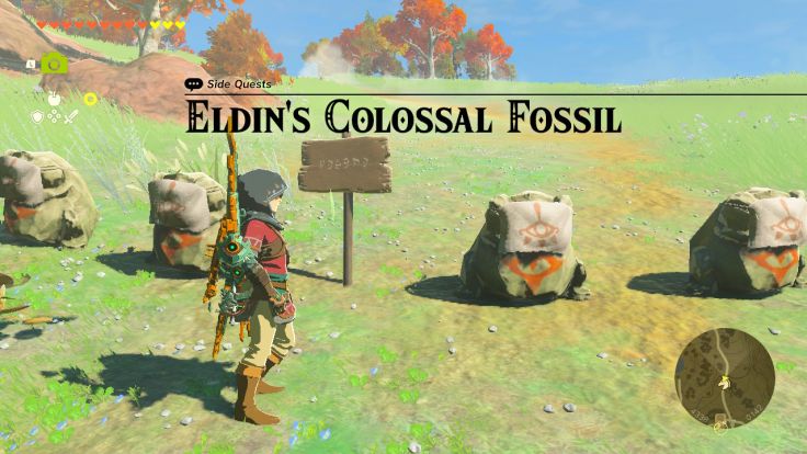 Loone wants to see the leviathan fossil in the Eldin region, which she marks on your map.