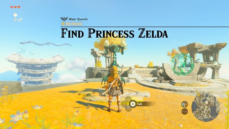After you receive the Purah Pad, your quest to find Princess Zelda begins.