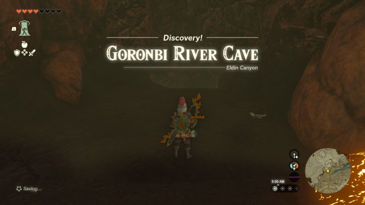 Goronbi River Cave is southwest of Goron City, just west of the southern end of the hot spring river.