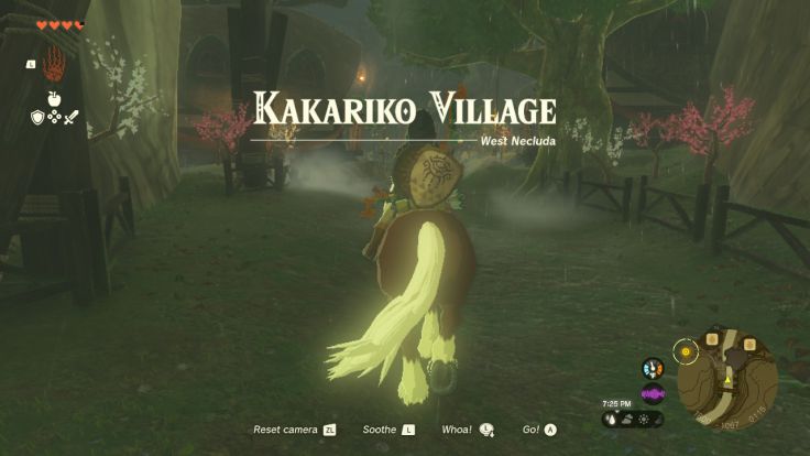 You will find Kakariko Village, home of the Sheikah, in the West Necluda region in southeast Hyrule.