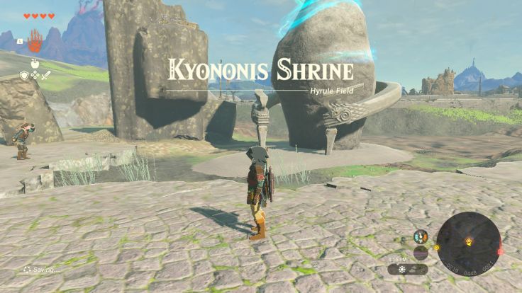 You will find Kyononis Shrine in Hyrule Field, north of Lookout Landing.