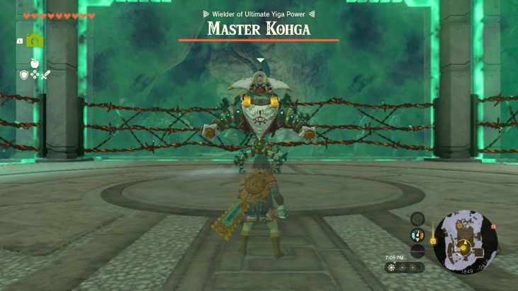 The fourth time you encounter Master Kohga, he creates a Construct mecha robot to attack you.