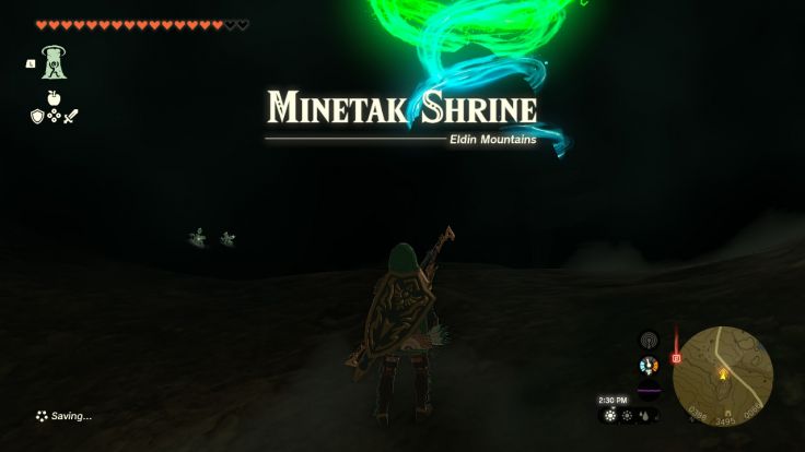 Minetak Shrine can be found within the darkness of Deplian Badlands Cave.