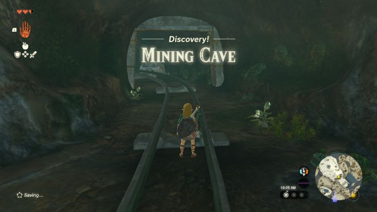 After you go through Pondside Cave and further explore Great Sky Island, you find Mining Cave.