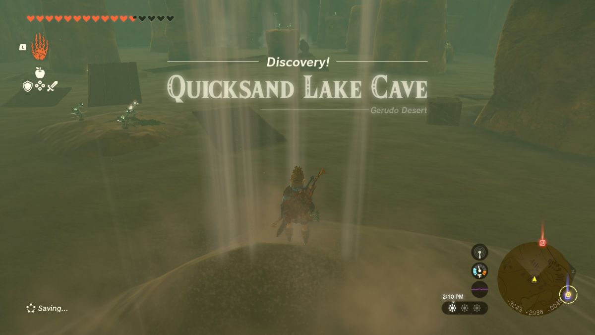 Quicksand Lake Cave - The Legend of Zelda: Tears of the Kingdom Guide