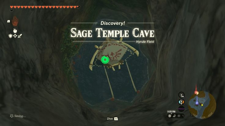 The Sage Temple Cave is found in the Sage Temple Ruins, which are southwest of Lookout Landing, on the east bank of the Regencia River.