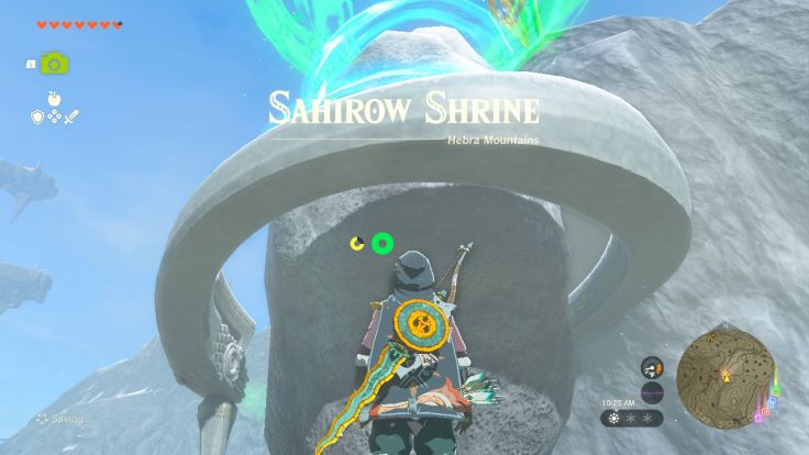 Sahirow Shrine is in the Hebra Mountains, northeast of Rito Village and east of Rospro Pass Skyview Tower.