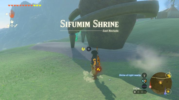 Sifumim Shrine can be found in the East Necluda region, on the road that goes east from Lakeside Stable.