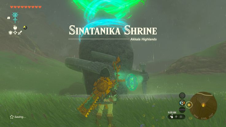 You can find Sinatanika Shrine west of the large chasm in East Akkala Plains.