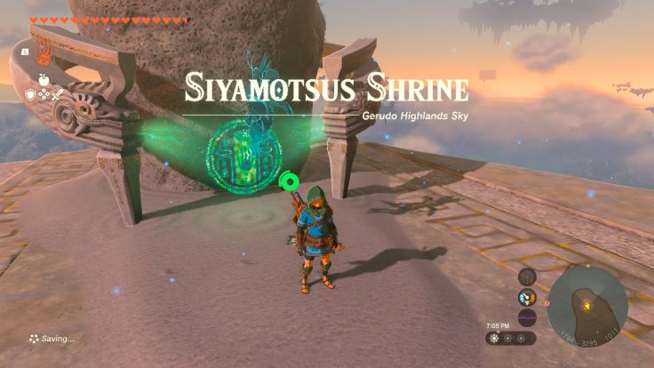 Siyamotsus Shrine can be found in the Gerudo Highlands Sky.