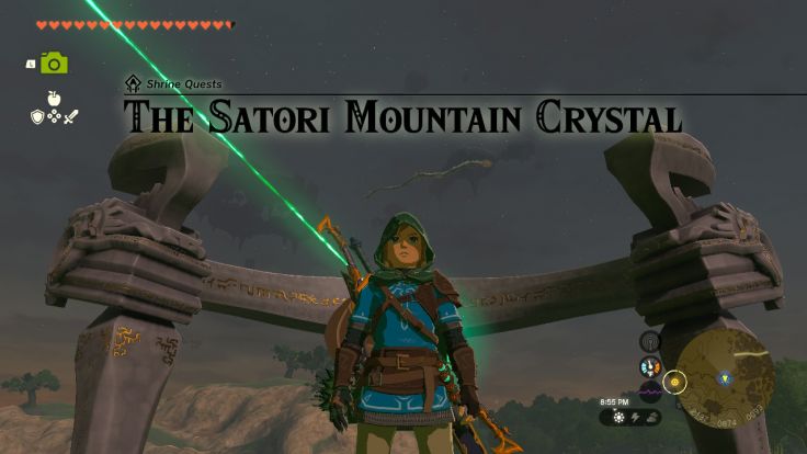You find Usazum Shrine in Hyrule Ridge and you need to find the green stone to activate it.