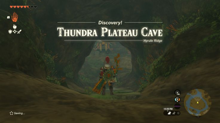 Thundra Plateau Cave is southwest of Lindor's Brow Skyview Tower.