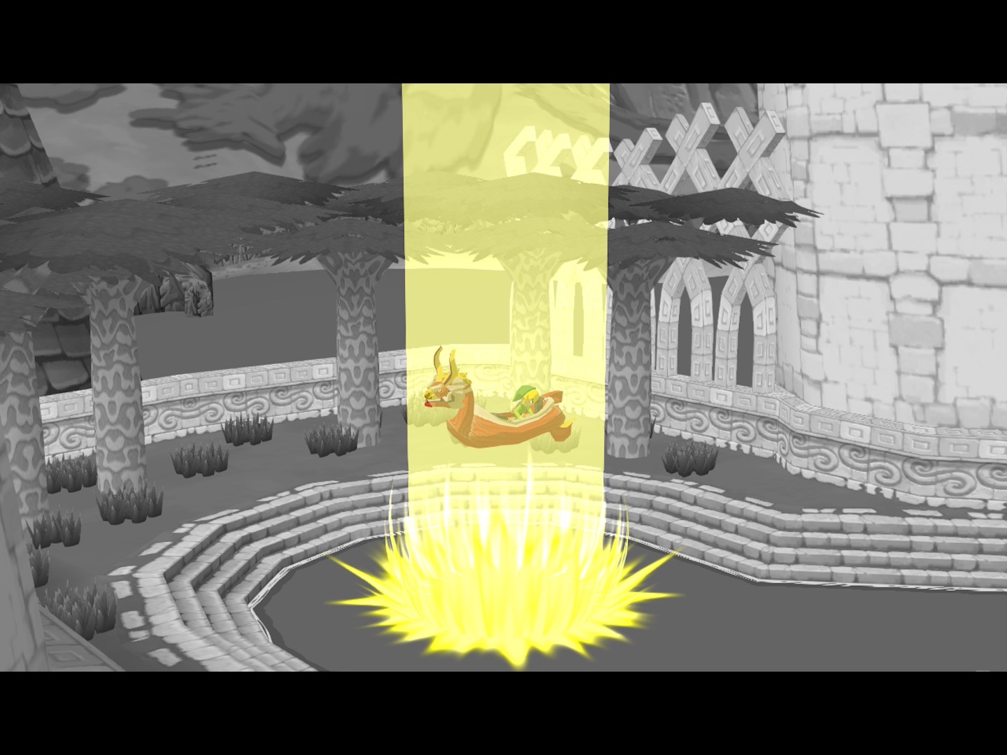 After his victory in the Tower of the Gods, Link travels to a mysterious place in the depths of the ocean. After his victory in the Tower of the Gods, Link travels to a mysterious place in the depths of the ocean.